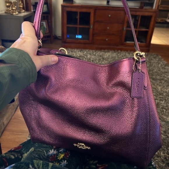 Coach Pink/Purple Purse - Picture 1 of 3
